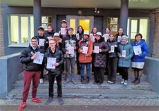 Елена Котлова. Акция волонтеров против курения "Дыши свободно!"
