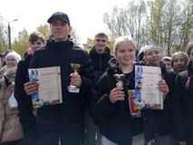 Наталия Пискарева. Эстафета на День Победы. В копилке лицея - 18 кубков!